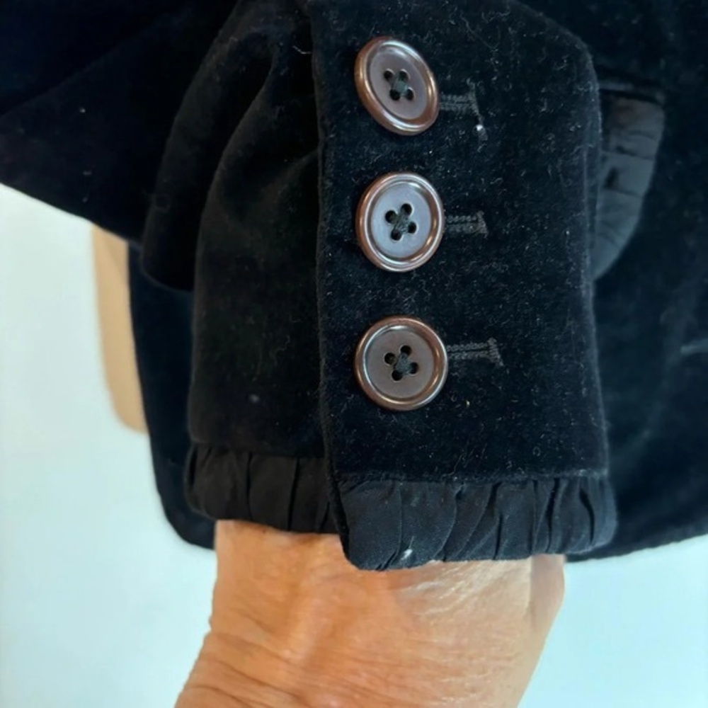 Boden Black Velvet Tailored Blazer - Picture 3 of 7